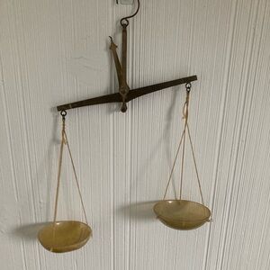 Vintage Brass Balance Scale